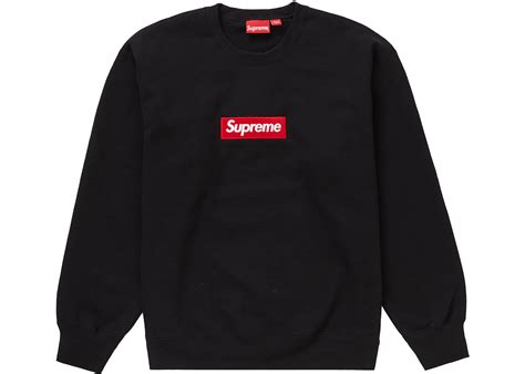 Supreme Box Logo Crewneck (FW22) Black Men's 